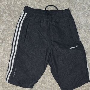 Adidas Gray And Burgundy Athletic Shorts